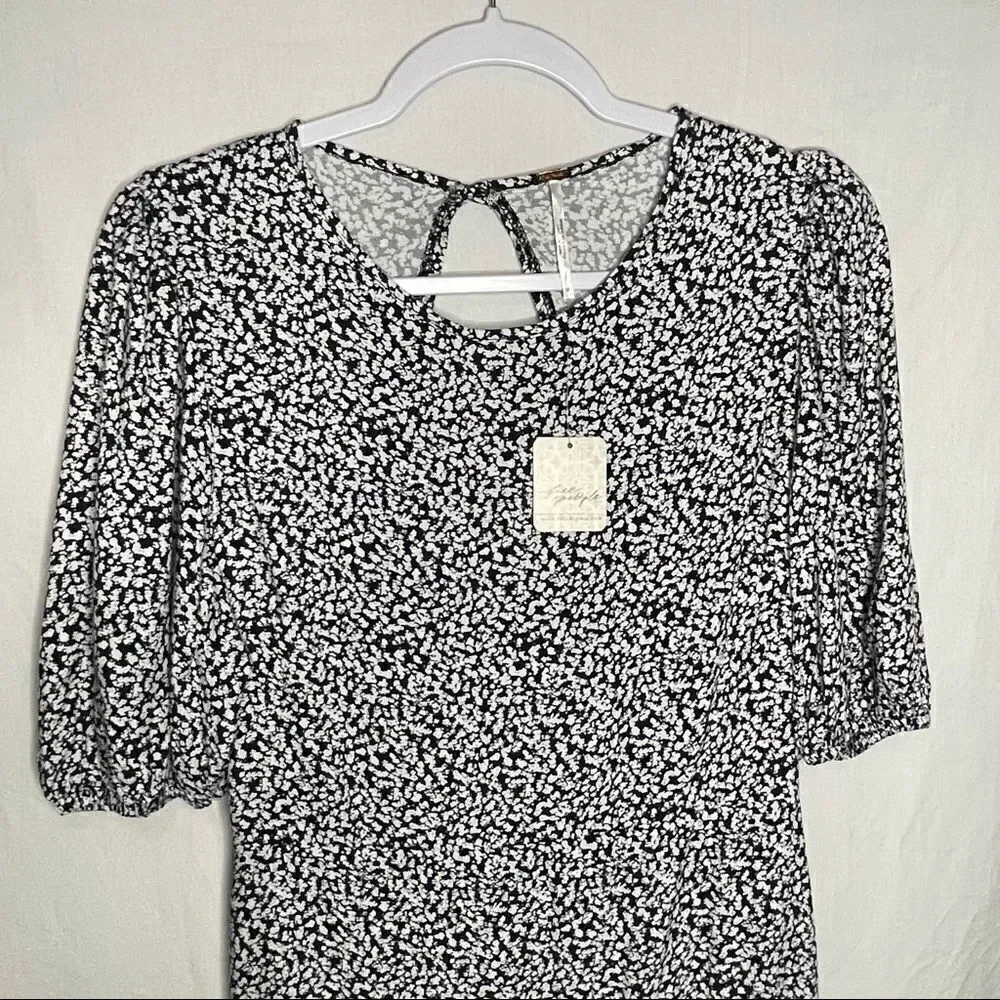 Free People Dancing in the Dark Minidress in Black Combo